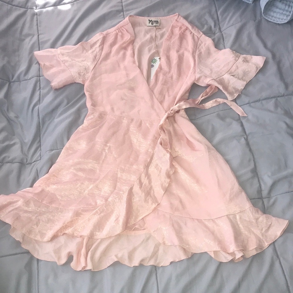 ShowMeYourMuMu Evelyn Mini Wrap Dress